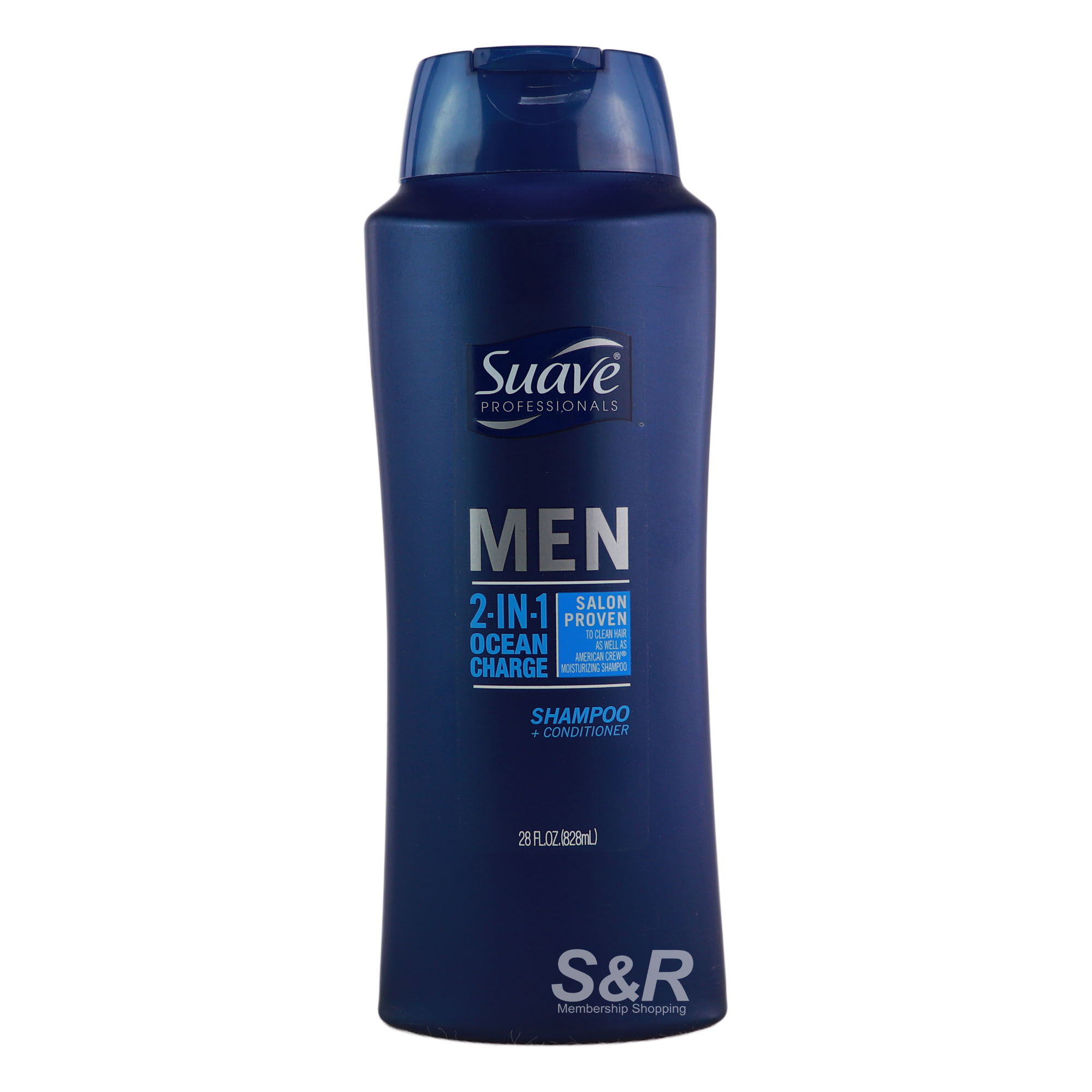 Suave Professionals Men 2-in-1 Ocean Charge Shampoo and Conditioner 828mL